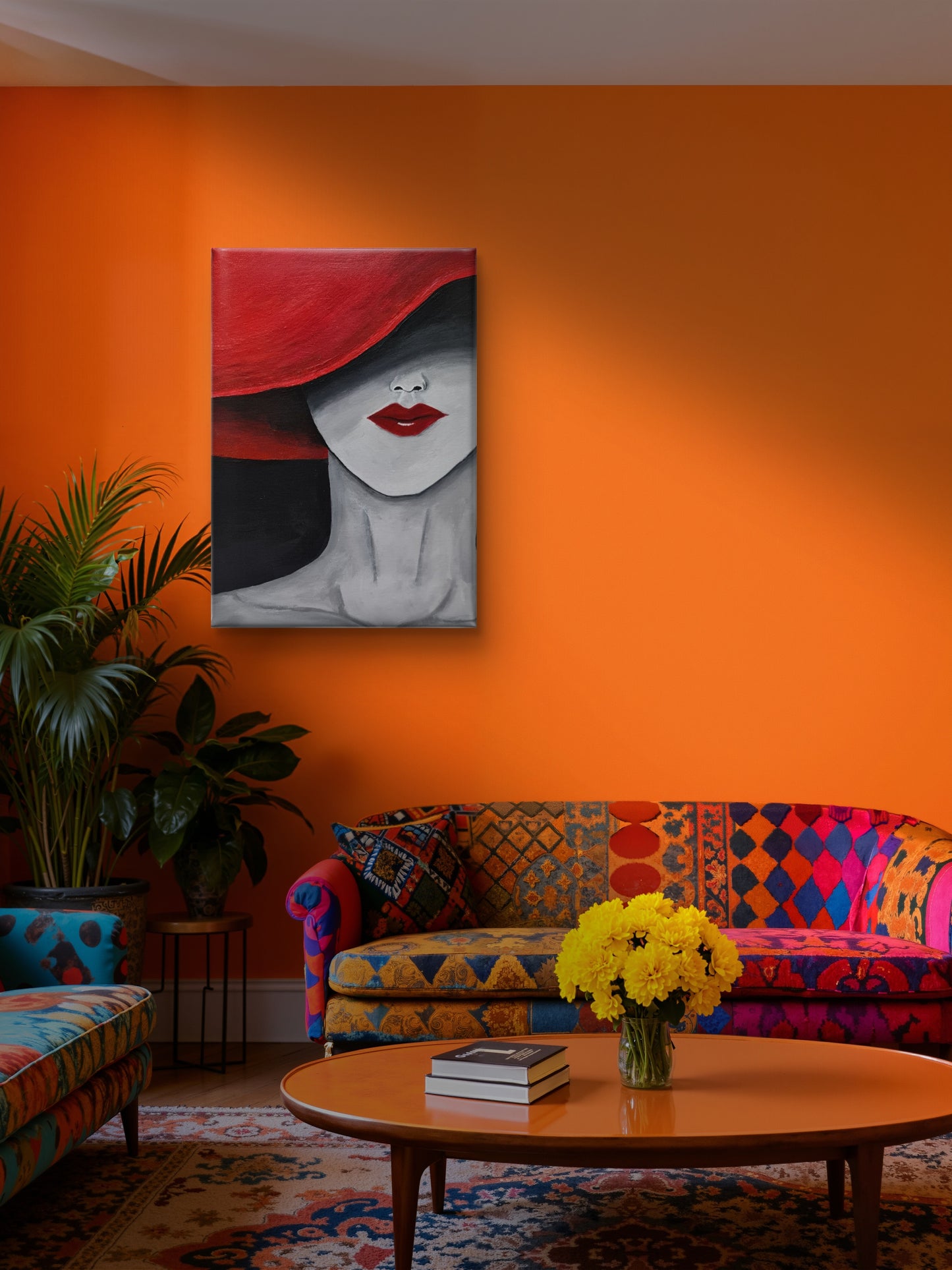 Woman in Red Hat